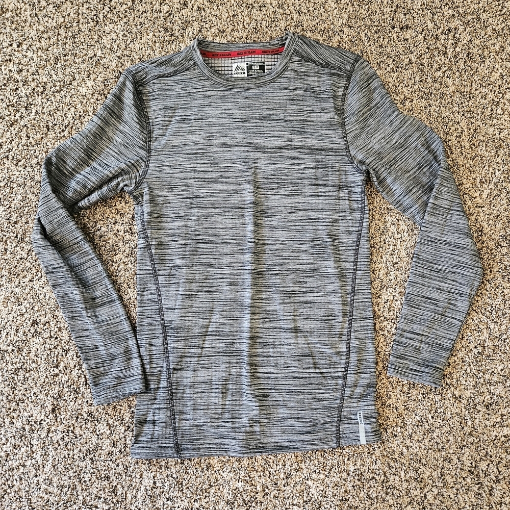 RBX Black and Gray Compression Top Small